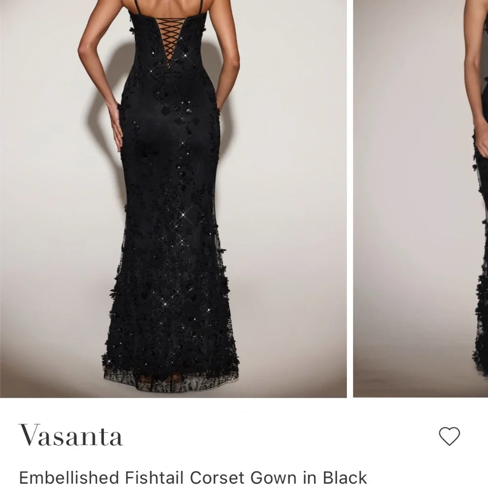 Oh Polly embellished fishtail corset gown - Picture 2 of 4